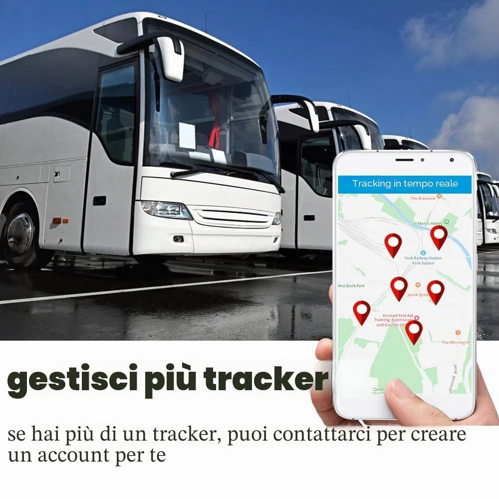 Winnes GPS Tracker per Auto 5000mAh Localizzatore Magnetico Anti-Furto con App Gratuita Senza Abbonamento, Geo-fence Alarm Impermeabile Portatile per Auto Moto Camion TK905