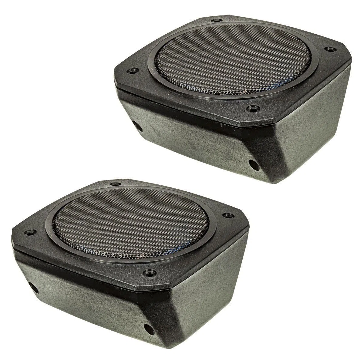 tomzz Audio 4000-010 Set di altoparlanti per montaggio a superficie dal look retrò in contenitore DIN 100 mm Sistema di altoparlanti coassiali a 2 vie 80 Watt