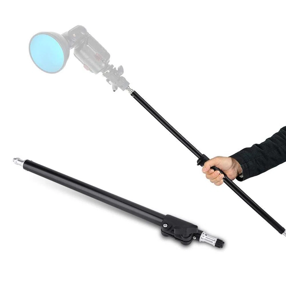 Topiky Studio Fotografico 45-74cm (18-29 Pollici) Asta di Estensione Regolabile Bastone Monopiede per Asta per Microfono a Luce Flash