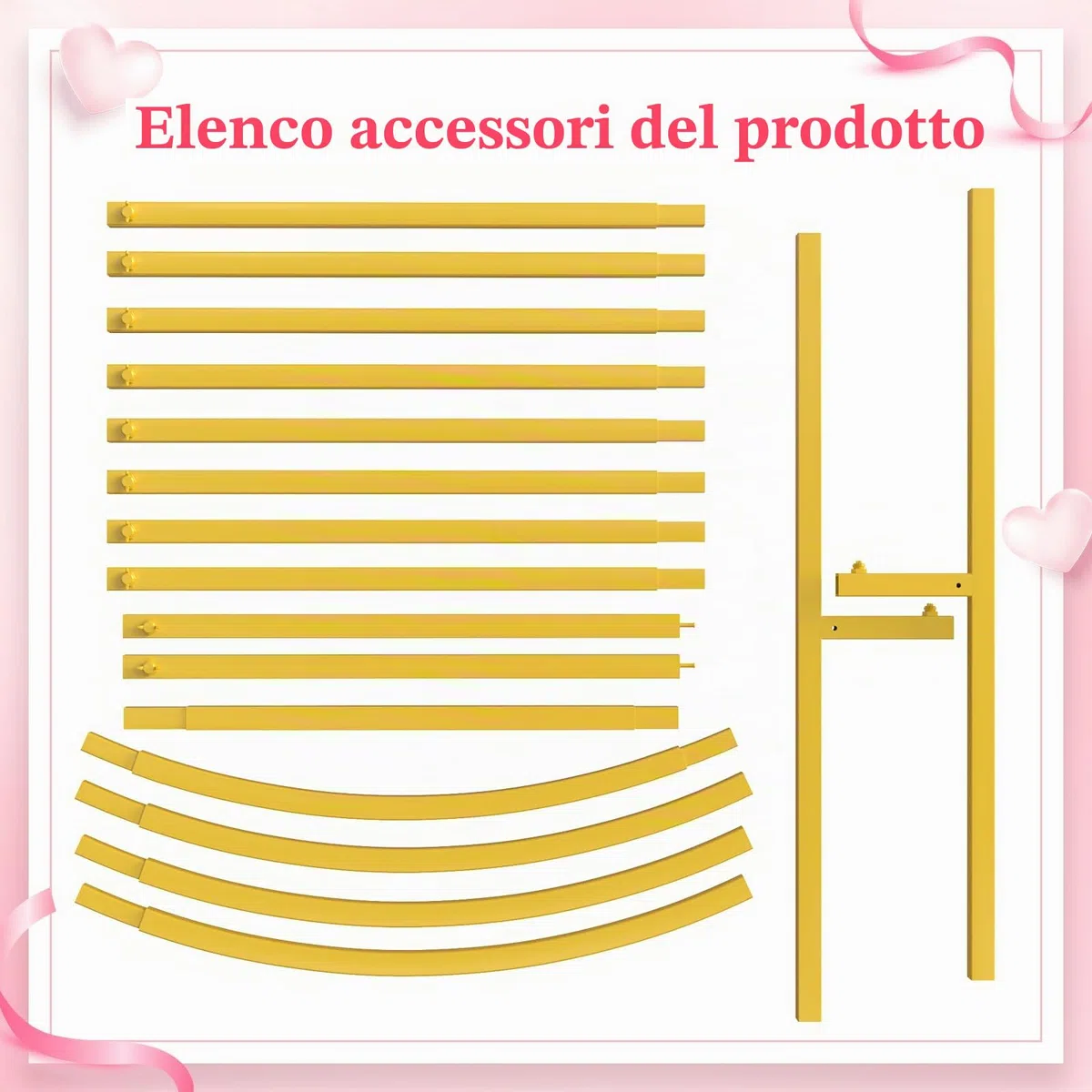 Wokceer Supporto per arco di nozze, sfondo quadrato in metallo nero da 2m, per cabina fotografica, per interni ed esterni, festa di compleanno, decorazione floreale per giardino