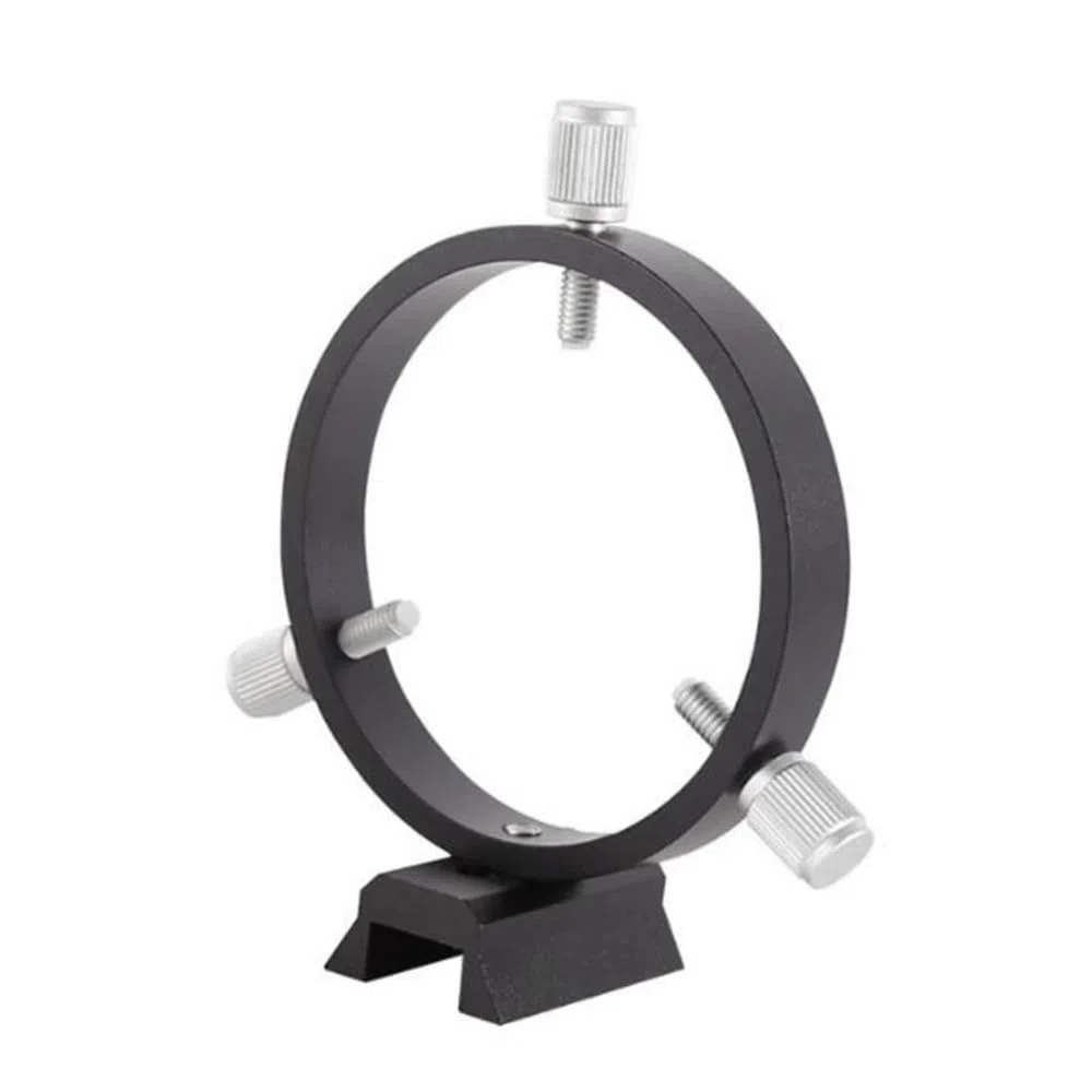 Accessori per telescopi Set di anelli guida da 80 mm, anello guida astronomico a tre punti, 1 piastra, 1 anello, 4 viti, colore rosso e nero Oculare per telescopio(Schwarz)
