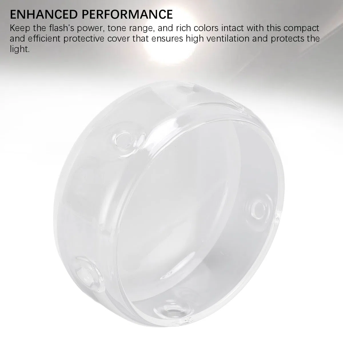 per AD300 PRO Paralume in Vetro Accessori per Luci Fotografiche, Copertura Protettiva a Cupola Luminosa per AD300Pro Illuminazione Lampeggiante