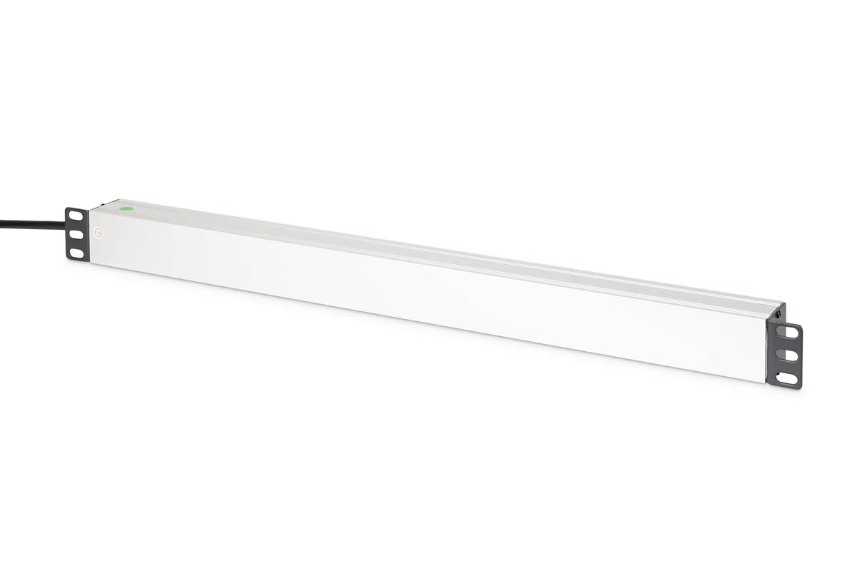 DIGITUS DN-95438 – Presa multipla – 9 prese – Filtro di rete e protezione da sovratensione – Montaggio verticale in armadio di rete o server – 230 V CA 50/60 Hz 16 A 3600 W