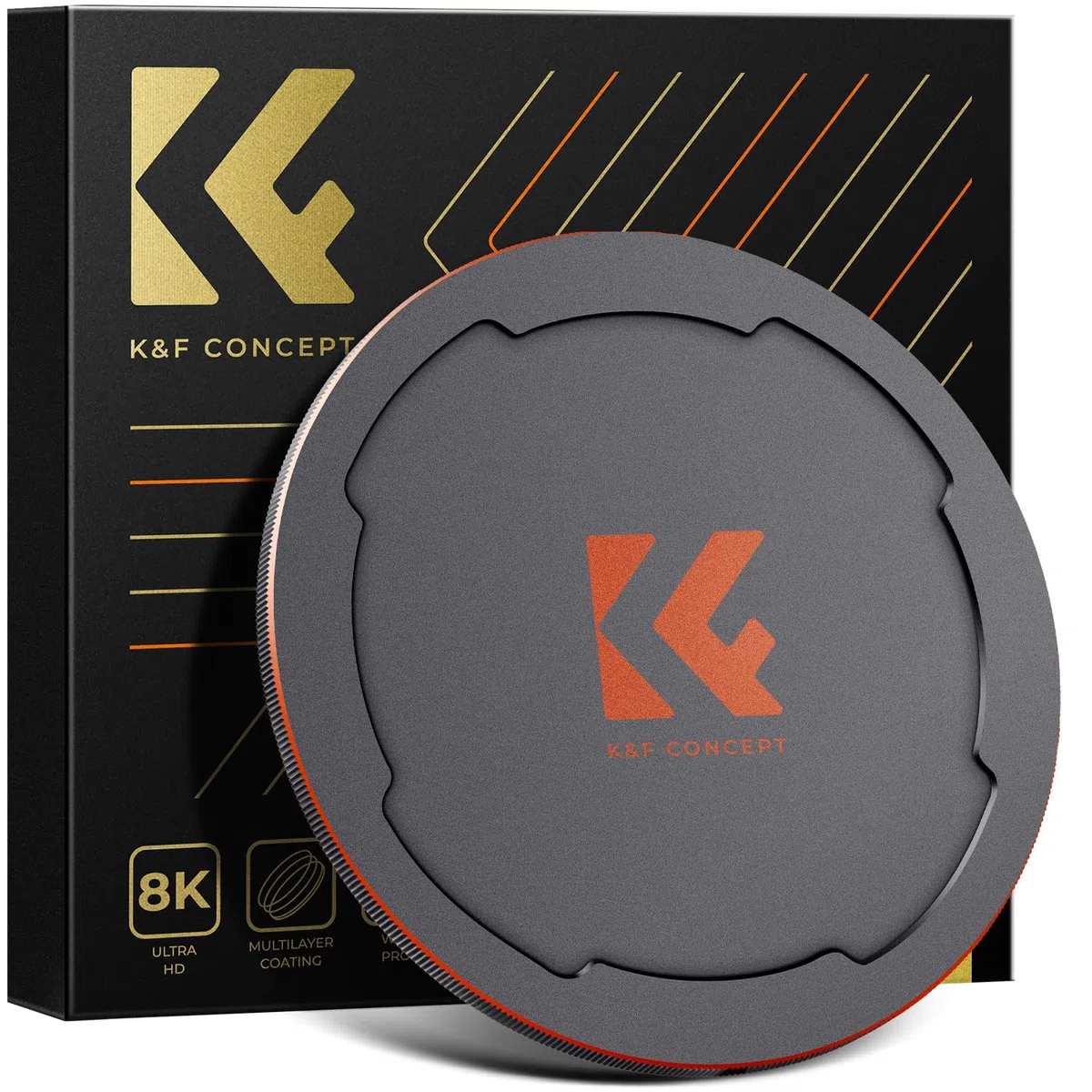 K&F CONCEPT 2 in 1 Tappo Magnetico compatibile con Obiettivi e Filtro da 82 mm