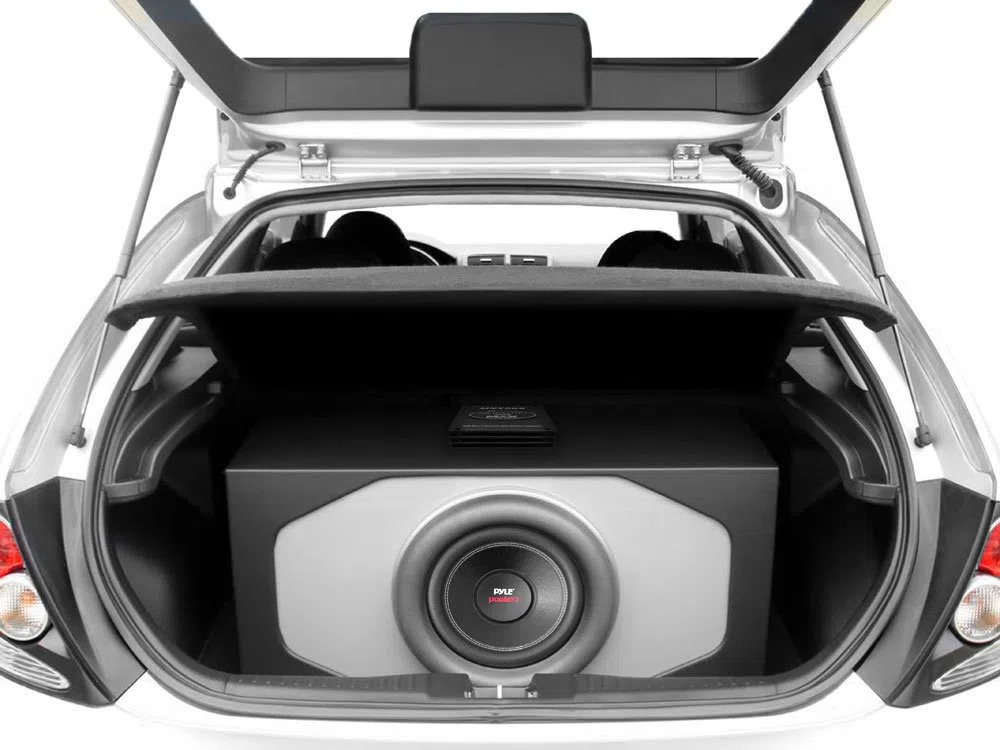 SUBWOOFER PYLE PLPW8D DA 400 WATT RMS E 800 WATT MAX 8" 20 CM 200 MM WOOFER DVC DOPPIA BOBINA 4 + 4 OHM SUB OTTIMO ANCHE PER PORTE E PORTIERE AUTO O IN CASSA