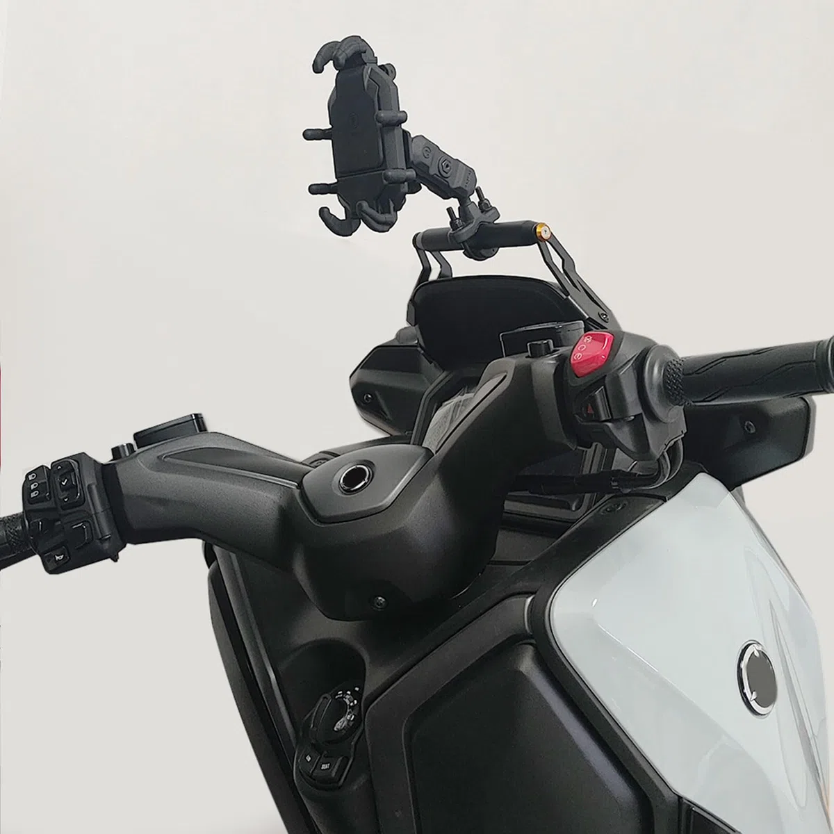 WOOGA X-MAX 300 staffa di navigazione GPS per estensione manubrio supporto per telefono manubrio fit for YA&MA&HA XMAX 300/250 Accessori 2025-2026(Nero)