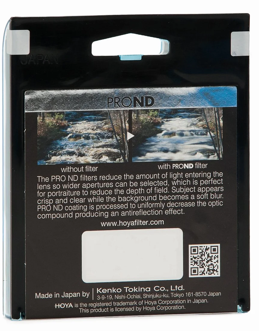 Hoya YPND020072 Pro ND-Filter (Neutral Density 200, 72mm), Schwarz
