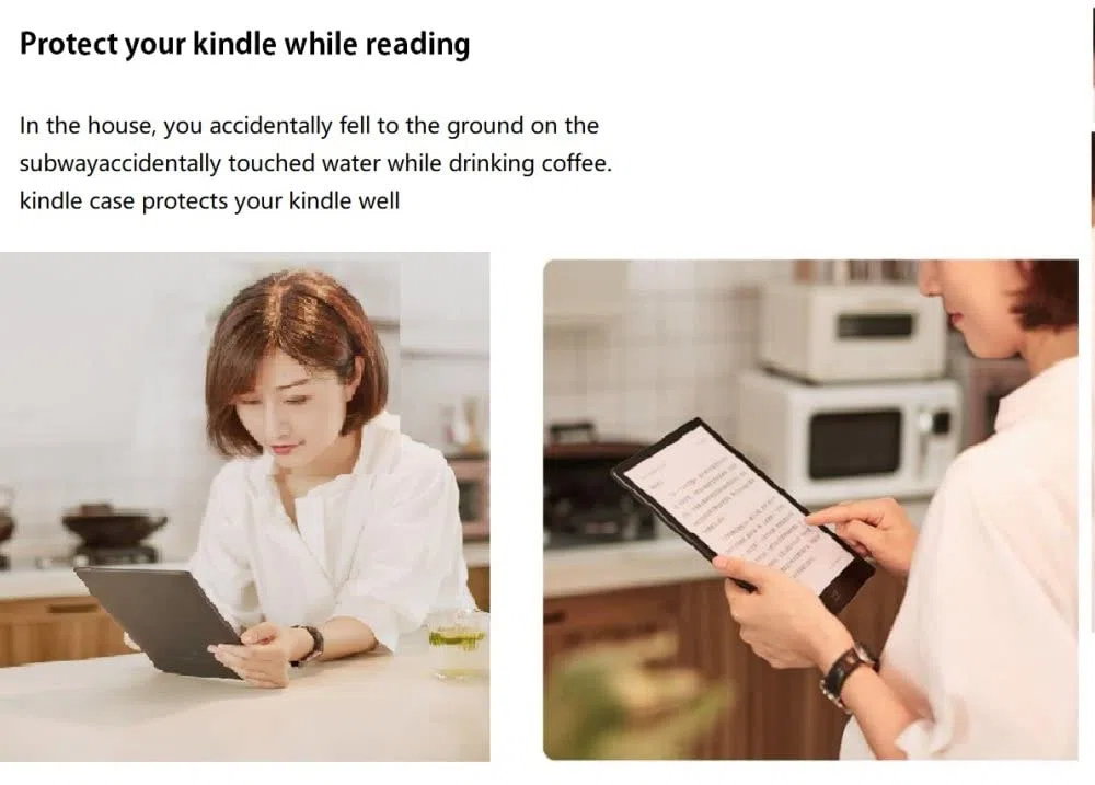 Custodia Protettiva Slimshell per nuovissimi Kindle 6 Pollici (11a Generazione, Versione 2022), Non Si Adatta a Kindle Paperwhite e Kindle 2019, capitoli Famosi di Calligrafia