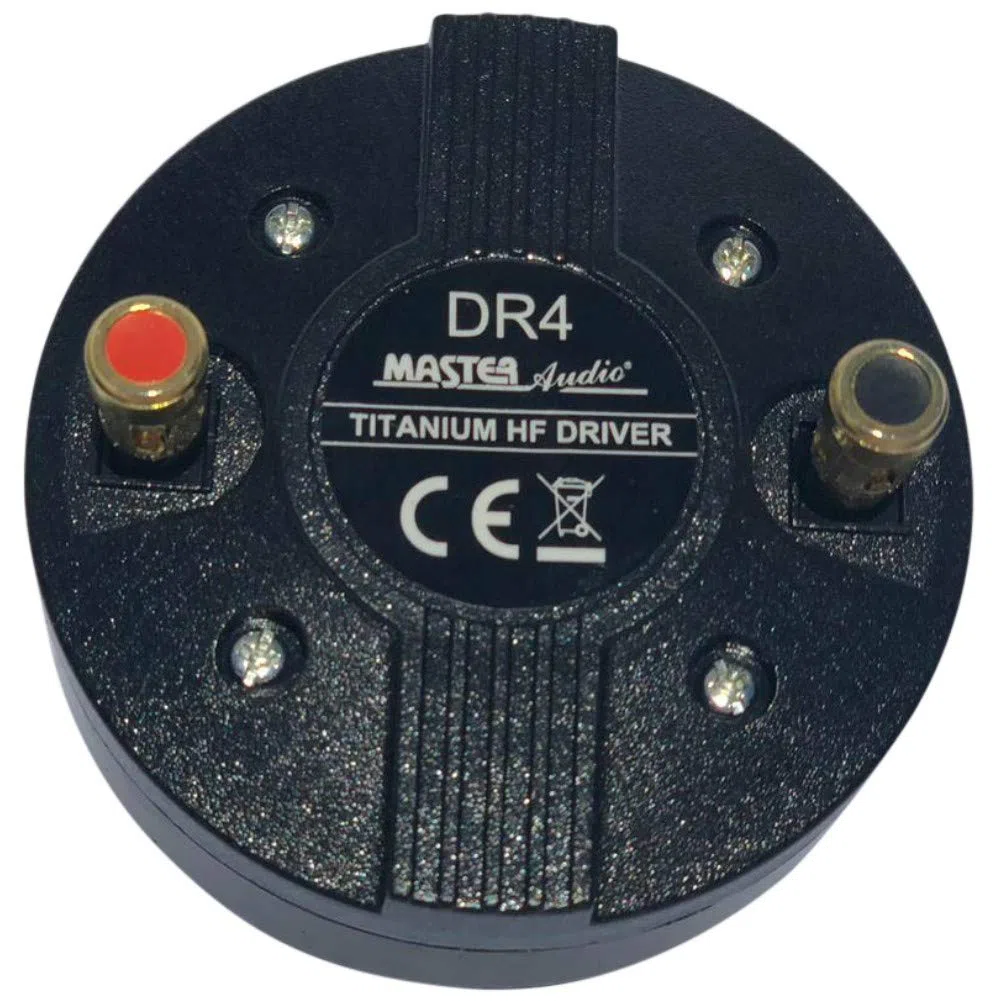 MASTER AUDIO 1 DRIVER DR4 DR 4 a compressione 100 watt rms 200 watt max filettatura da 3,44 cm per trombe casa 8 ohm 99 db bobina 2,50, cm 1 pezzo