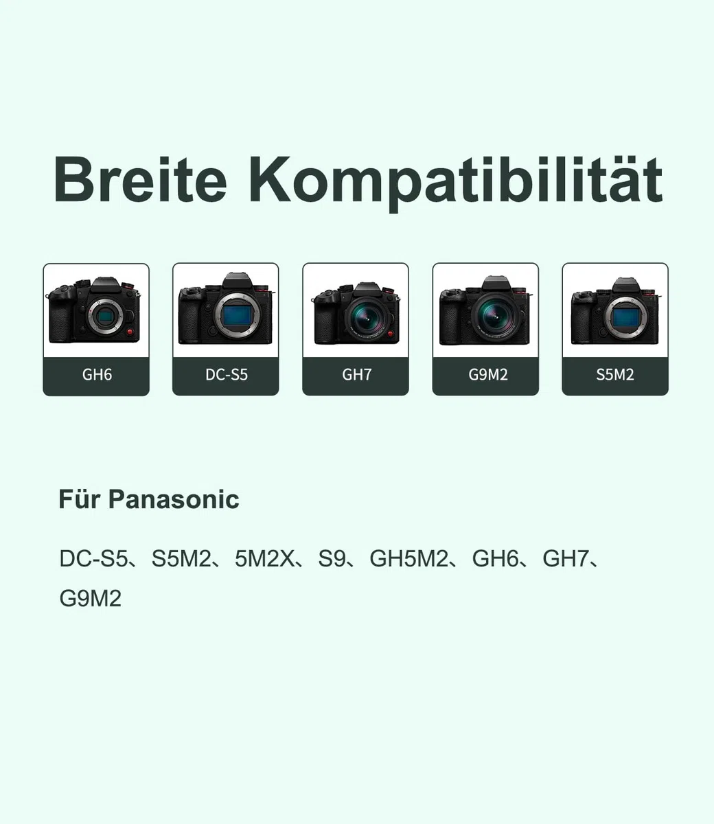 Caricabatterie King Ma DMW-BLK22, caricabatterie per fotocamera a 4 canali, ricarica rapida PD da 45 W con display LED, compatibile con Panasonic DMC-GH5/DMC-GH5S/GH6/DC-S5//DC-G9/DC-S5K/DC-S52X