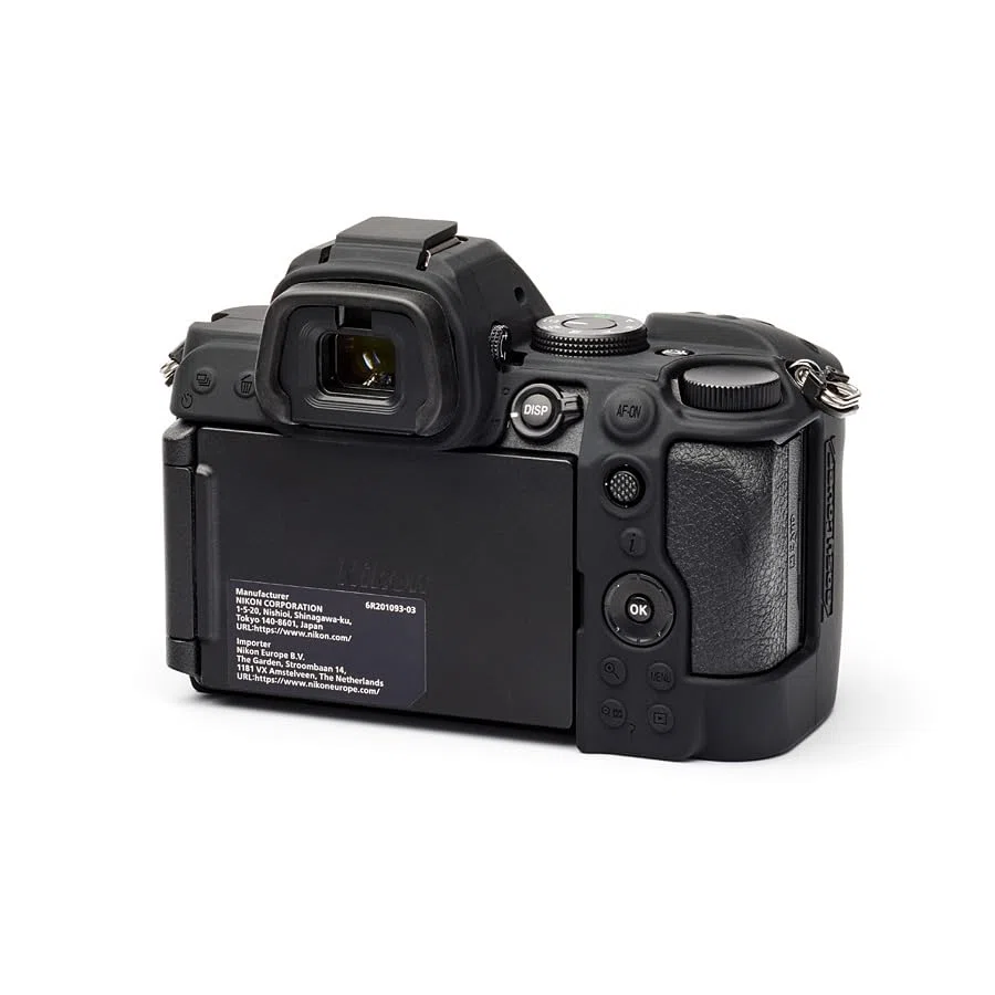 easyCover Protective - Custodia in silicone per fotocamera Nikon Z5 II, colore: Nero