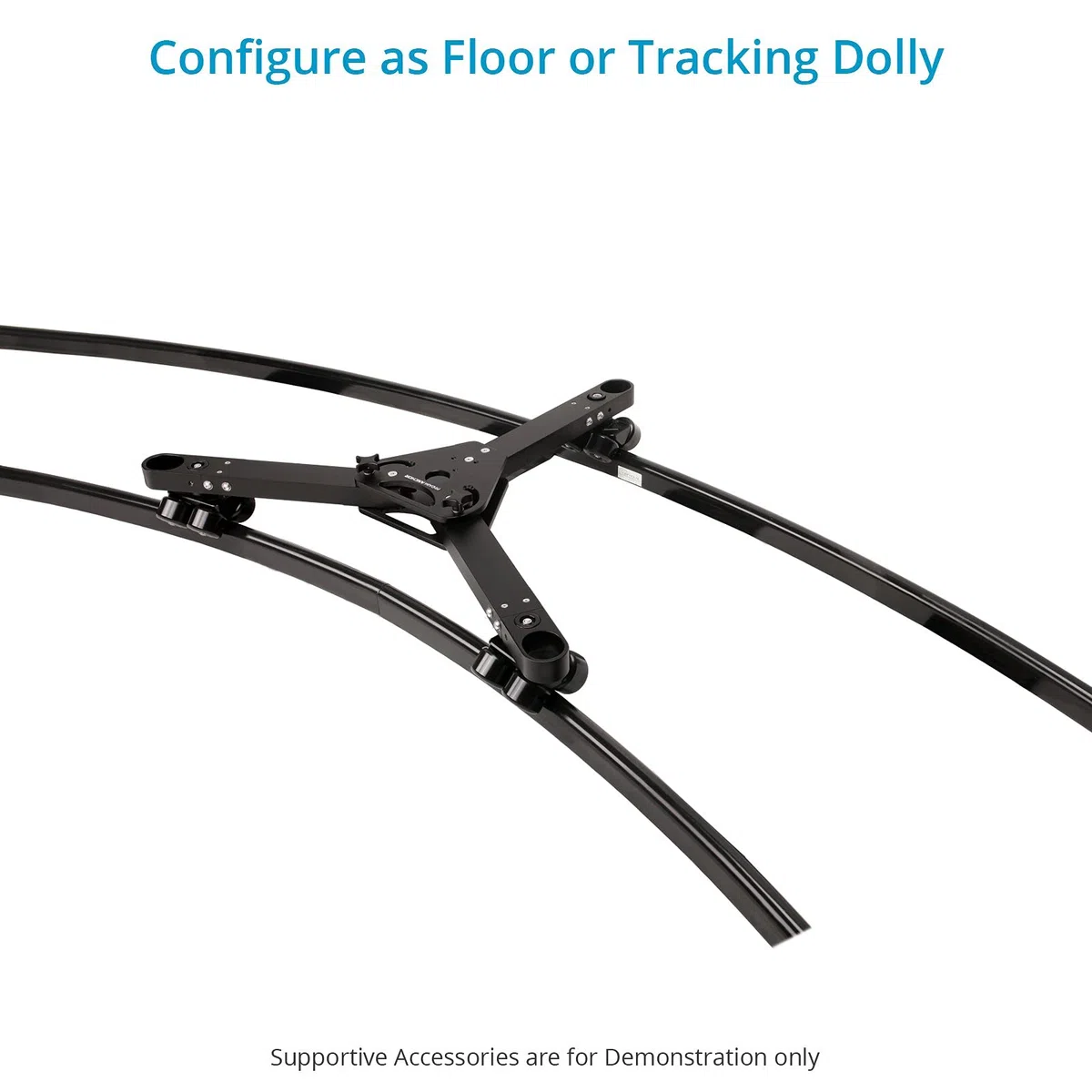 PROAIM Anchor Heavy-Duty Studio Camera Dolly per treppiedi pesanti, Jib e gru. Carico utile fino a 500 kg/1100 libbre. Compatibile con binari. Design pieghevole (DL-ANCR-02)