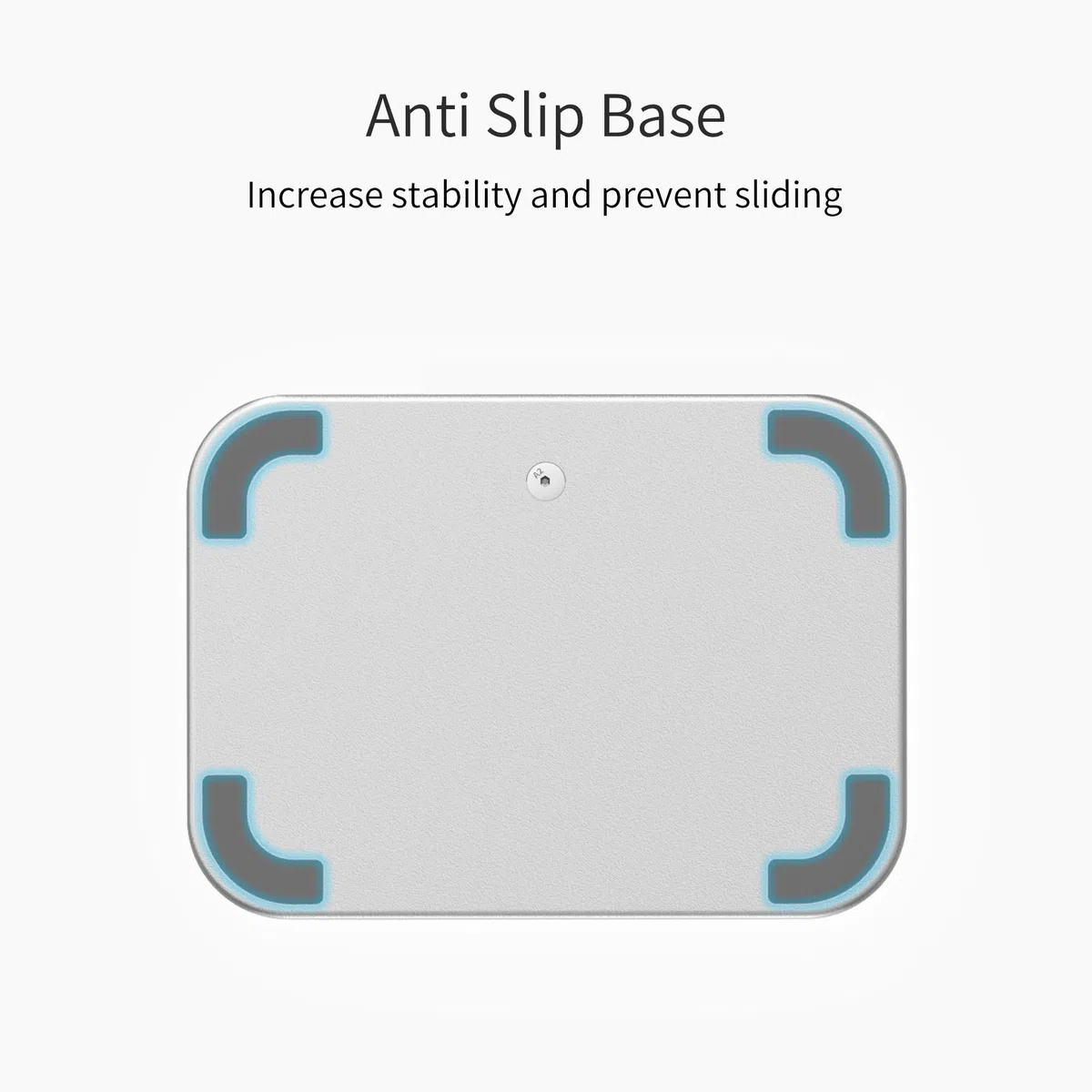 iofeiwak Staffa in lega di alluminio per Vision Pro, batteria e cavo - Supporto con base antiscivolo in silicone - argento