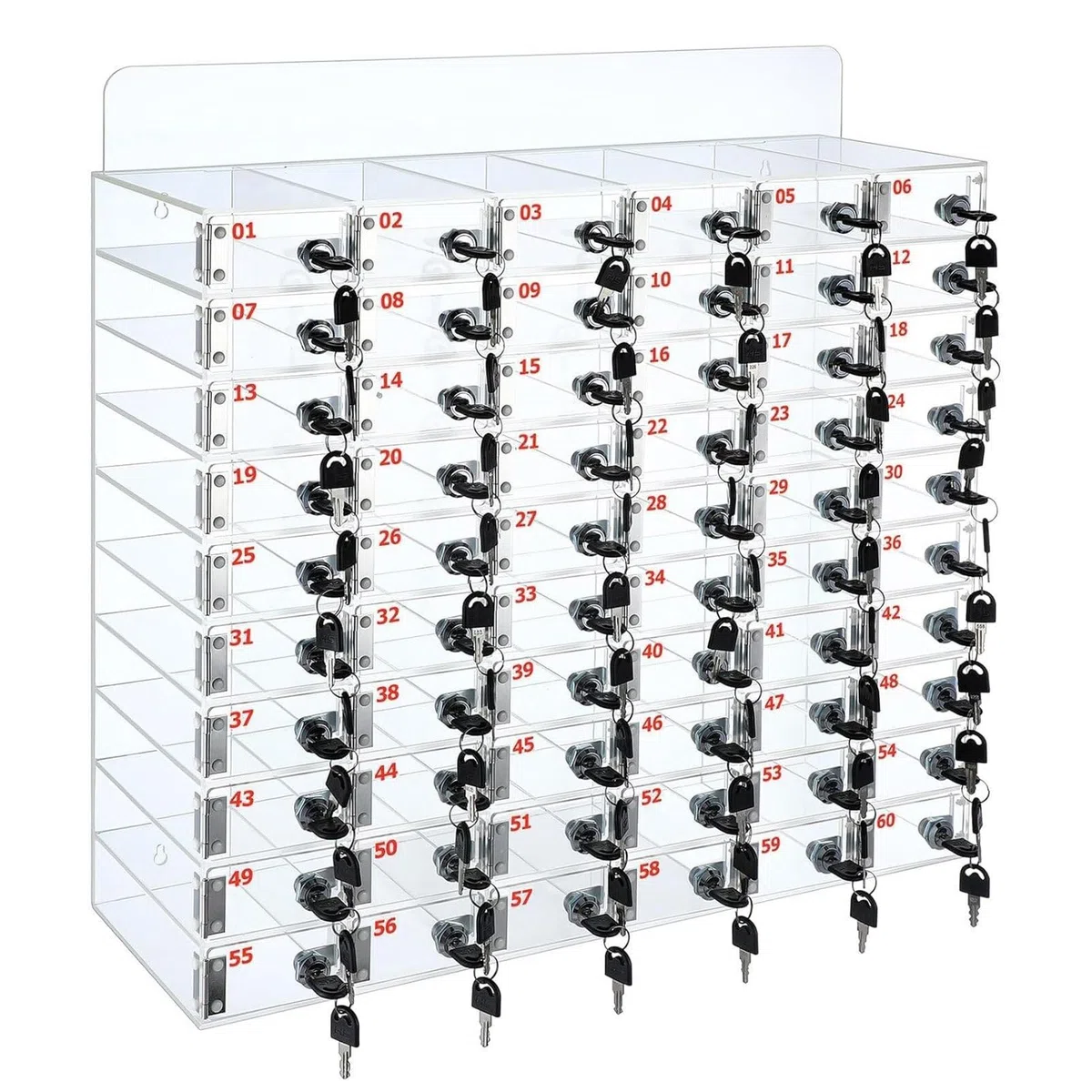 Caja de Almacenamiento para teléfonos móviles Soporte acrílico para teléfonos móviles Caja de Almacenamiento de Escritorio Caja de Almacenamiento para teléfonos móviles de Gran Capacidad