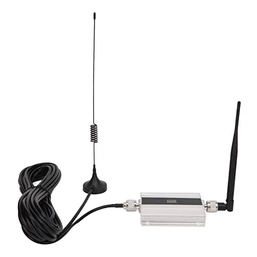 Ripetitore per Telefono Cellulare, Estensore di Segnale per Telefono Cellulare in Argento da 100 V a 240 V in Lega di Alluminio HD Vocale Ad Alta velocità per Ufficio (Spina UE