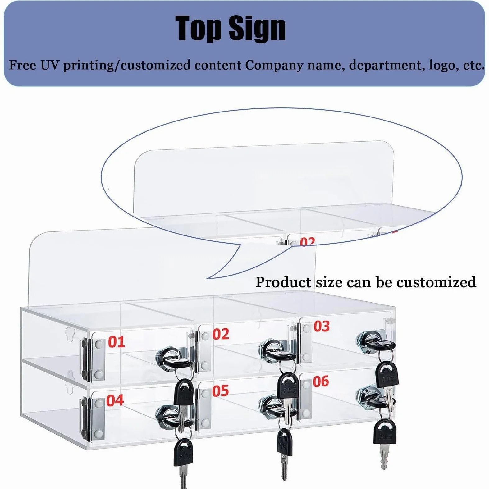 Caja de Almacenamiento para teléfonos móviles Soporte acrílico para teléfonos móviles Caja de Almacenamiento de Escritorio la acrílica para teléfonos móviles - nizador de Pared