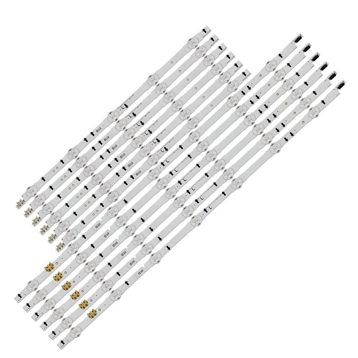Generico kit completo 12 barre led RETROILLUMINAZIONE compatibili con tv 55" samsung D4GE-550DCA-R3/B 2014SVS55 SERIE UE55H ricambio premium con biadesivo