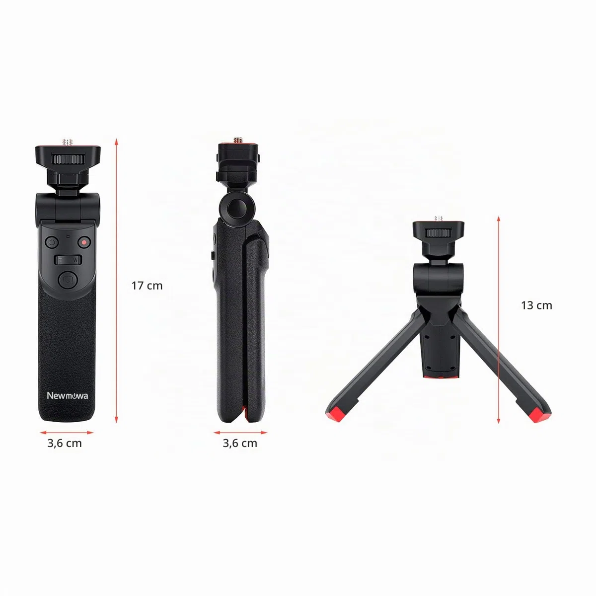 Newmowa Portable Remote Control Mini treppiede impugnatura per scatti a mano per Sony ZV1 RX100 VII M1 M2 M3 M4 M5 M6 M7 A6000 a6100 a6300 A6400 A6500 A6600