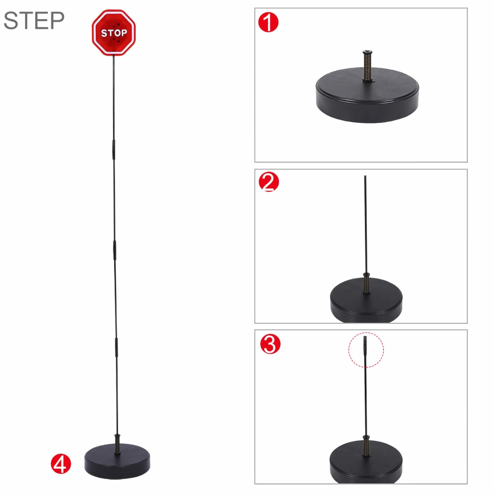 Sensore di Arresto a LED Lampeggiante, KIMISS 137 X 20,5 X 12,7 Cm/53,9 X 8,1 X 5 Sensore di Arresto di Parcheggio con Supporto Regolabile Rilevatore di Parcheggio Automatico