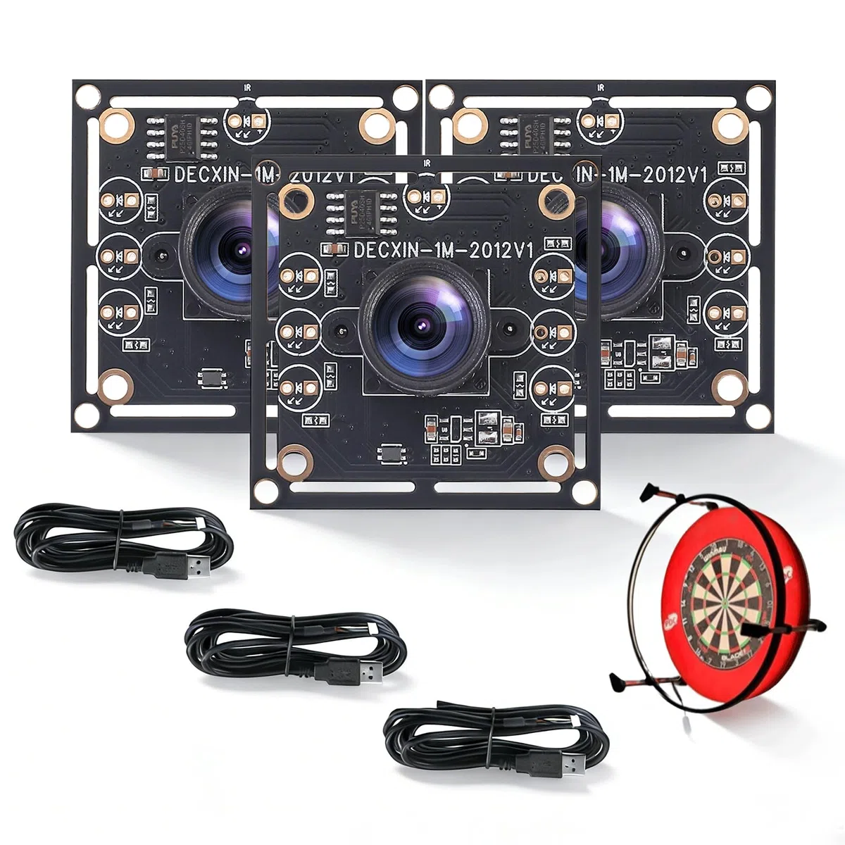 ov9732 USB Kamera Modul 720p 30fps 100° Weitwinkel für Dartboard System Gesichtserkennung Tieferkennung Plug And Play mit 2M Kabel für Windows Linux Android