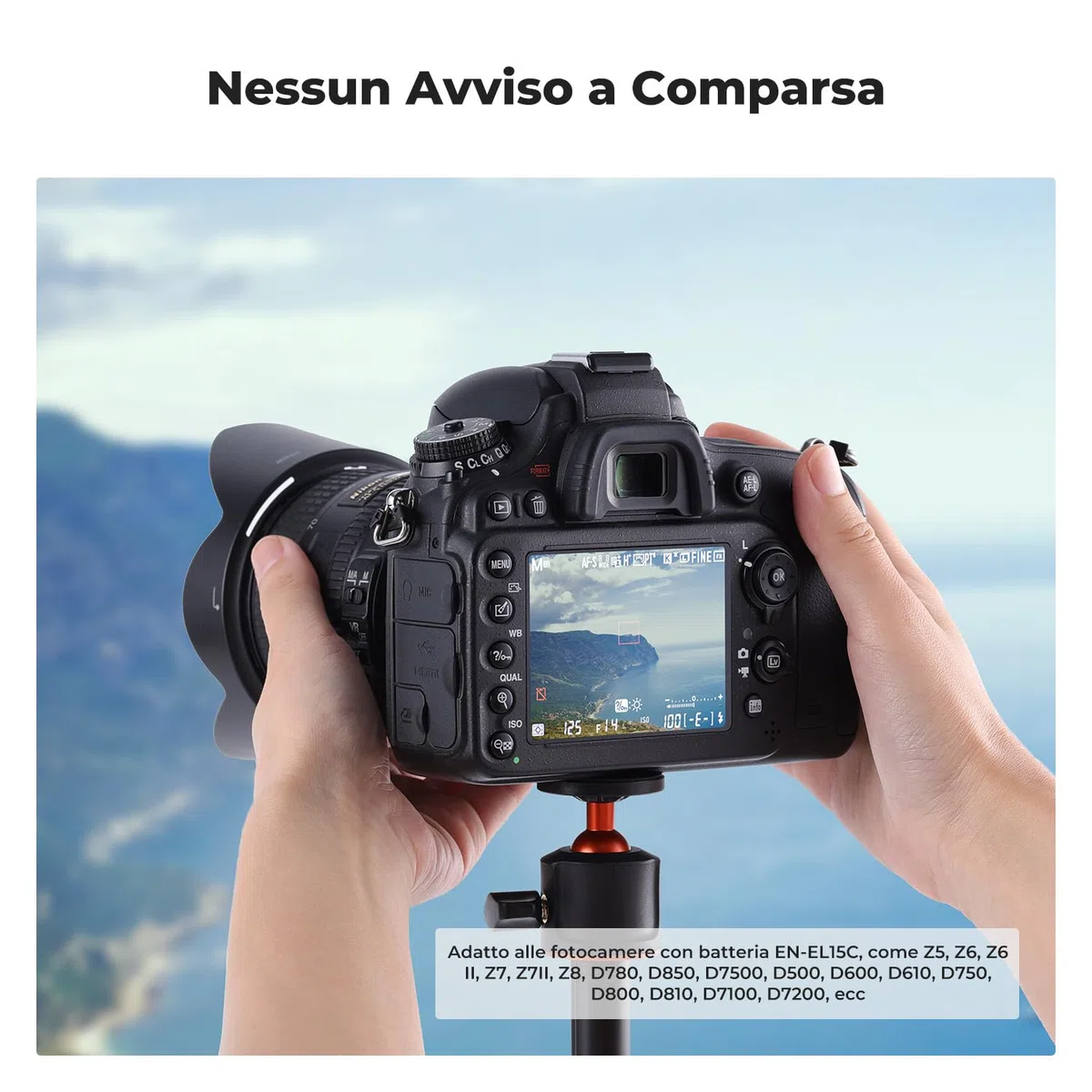 K&F CONCEPT 2600mAh EN-EL15C Batteria Rcarica Rapida USB-C Compatibile con Nikon ZR, Z8, Zf, Z7, Z6, Z7ii, Z6ii, Z6iii, Z5, D850, D810, D810A, D780, D750, D610, D500, D7500, D7200