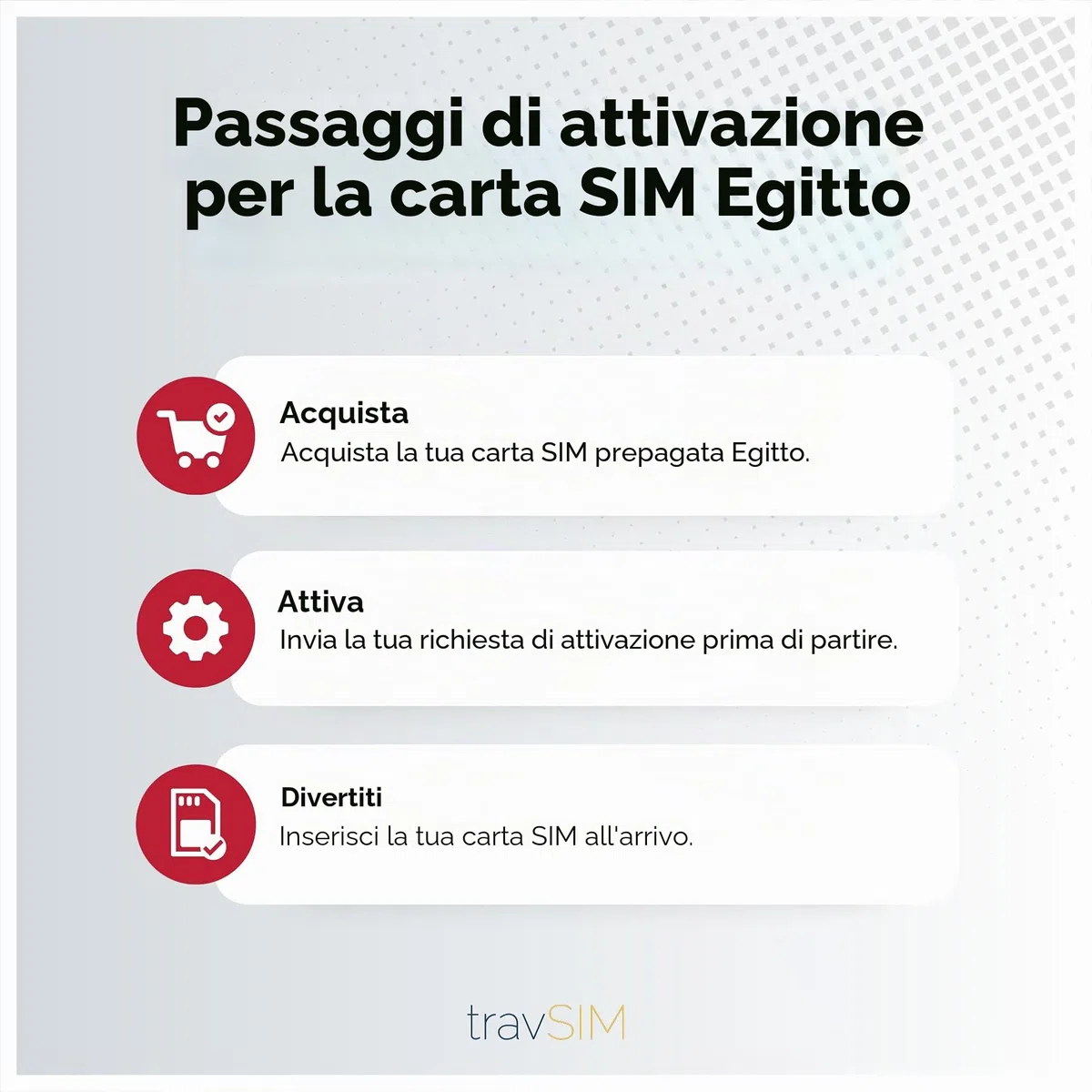SIM Egitto con 05GB di dati mobili a velocità 5G/5G | Rimani connesso per 15 giorni con la SIM Egitto Prepagata | Attivazione rapida | La SIM per Egitto funziona su dispositivi iOS e Android.
