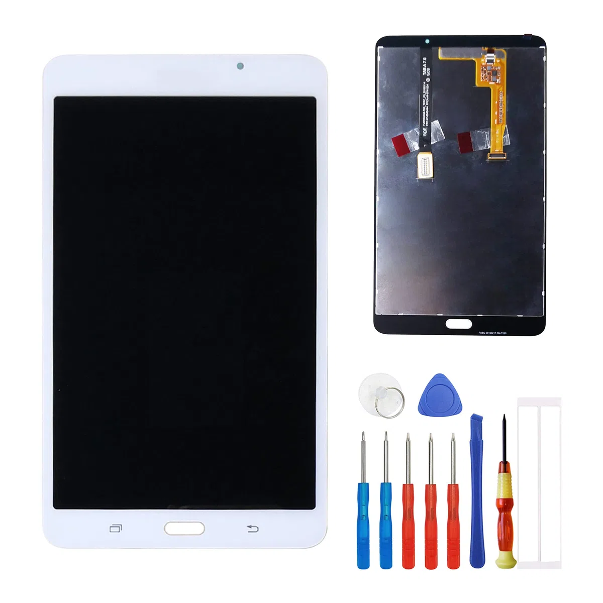 Display LCD compatibile con Samsung Galaxy Tab A 7.0 2016 WiFi SM-T280 Display Touch Screen Screen Digitizer Vetro Assembly + Strumenti (bianco)