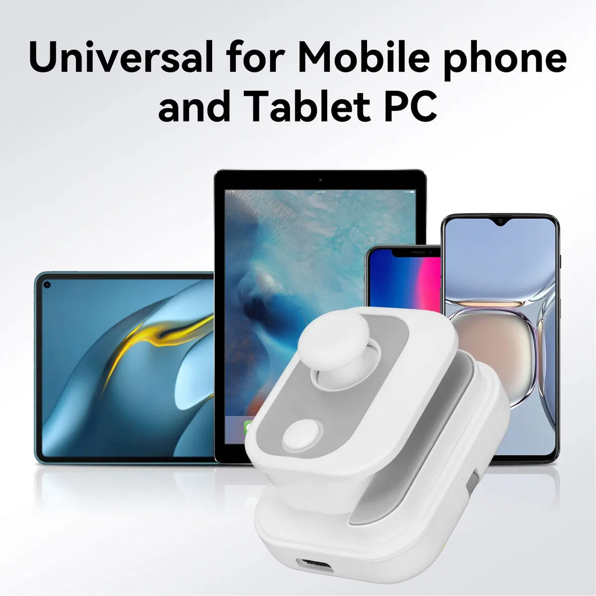 Joystick per Controller di Gioco Mobile per Telefono Android, Gamepad di Gioco per Smartphone Bluetooth 5.2 Tipo C, Controller di Gioco Joypad per Schermo di Controllo del Gioco (Bianco)