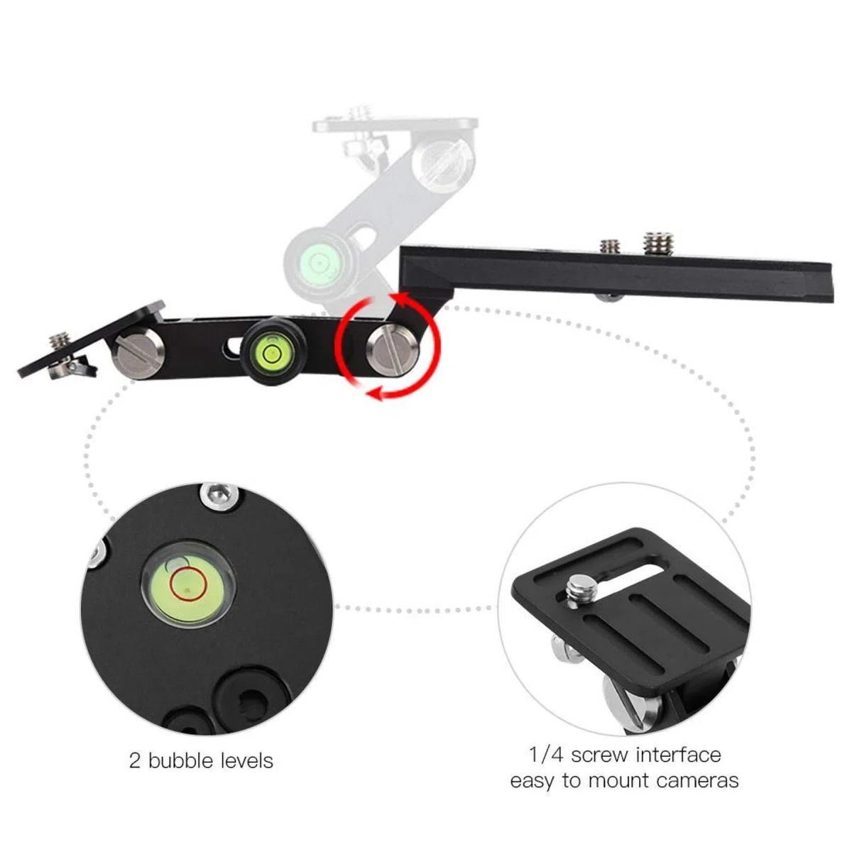 Piastra a sgancio rapido per teleobiettivo zoom Kit di montaggio per teleobiettivo zoom con messa a fuoco lunga, supporto per fotocamera