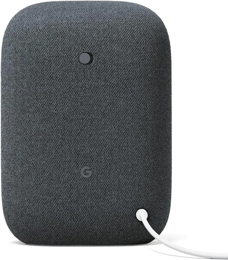 Google Altoparlante Bluetooth audio - Streaming musicale wireless, suono potente, assistente integrato, connettività Wi-Fi e Bluetooth, controllo Smart Home, accoppiamento stereo (carbone)