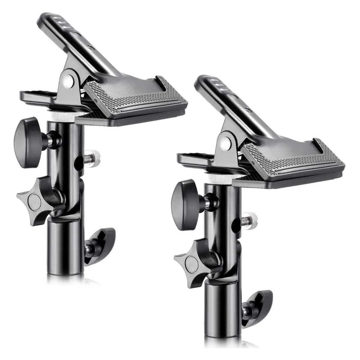 Neewer 2 PCS Supporto per Morsetto in Metallo Resistente per Studio Fotografico con Attacco per Supporto Luce da 5/8" per Riflettore