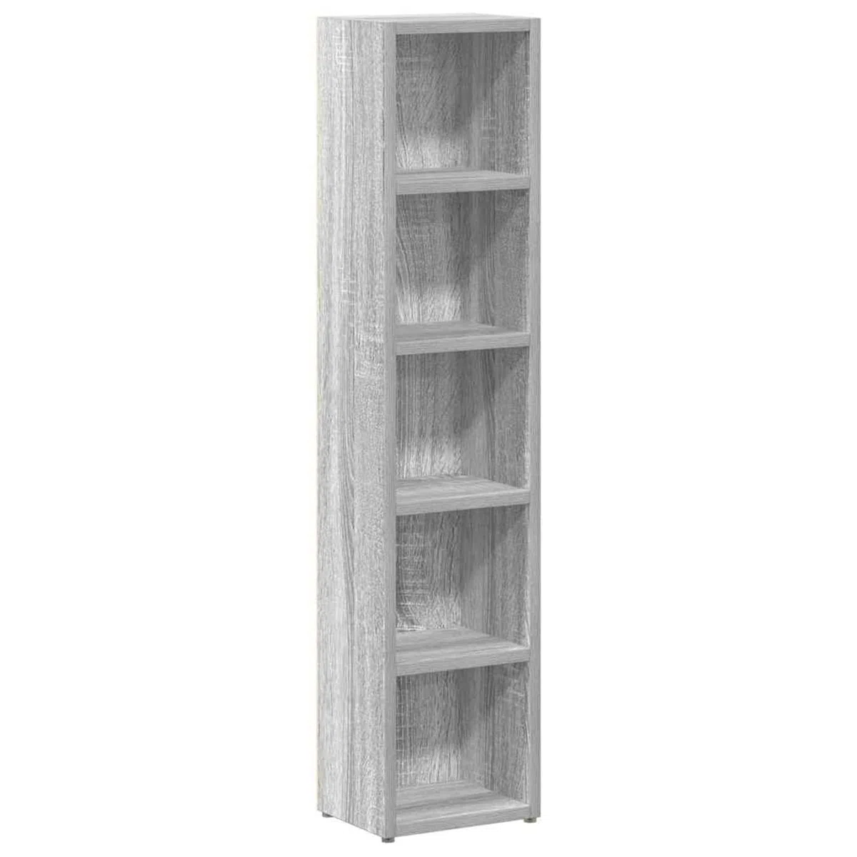 Gecheer Mobili Porta CD 2pz Grigio Sonoma 21x16x93,5 Legno Multistrato