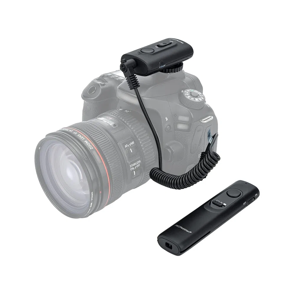 PROfezzion 165ft Telecomando Senza Fili Scatto a Distanza per Canon EOS R8 R7 R10 R100 R50V R RP R6 R6 Mark II III 90D 80D 70D 60D 77D 2000D 1300D 850D 800D 760D 750D 700D 650D 600D 250D 200D e altro