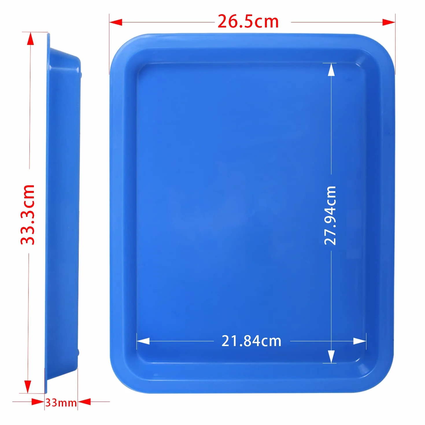 Set di 3 Vassoi di sviluppo di Carta Fotografica Film di stampa Camera Nera per il fissaggio di sviluppo di Cianotipo 8x10