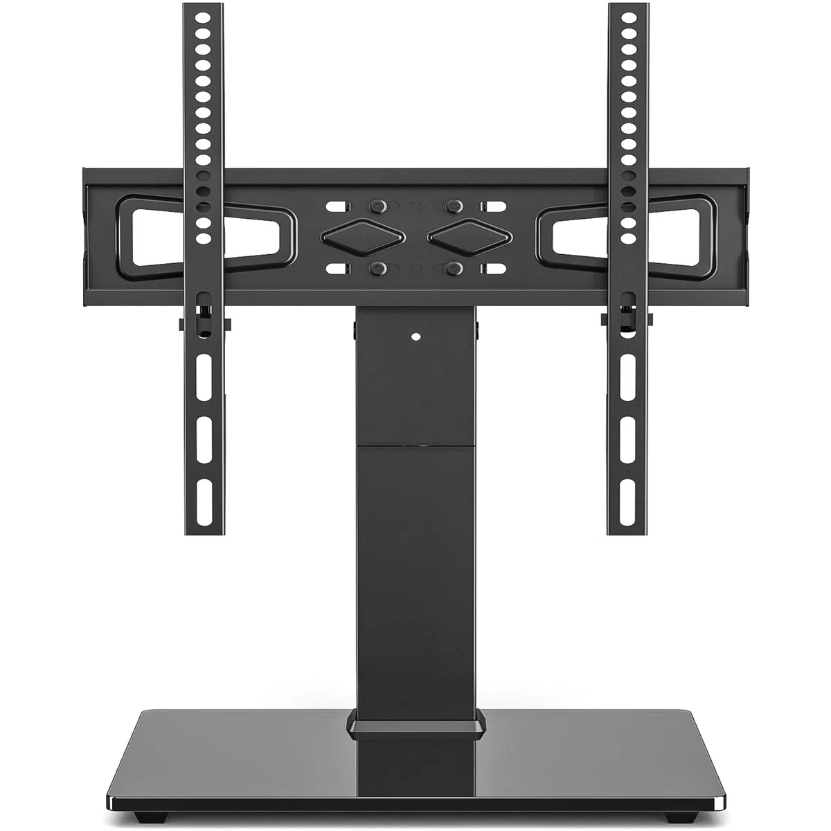 Supporto TV da Tavolo 5Rcom per TV 32-70 Pollici, Portata 40KG, Base in Vetro Temperato Regolabile in Altezza, Supporto Universale per Soggiorno/Camera, VESA Max 400x400mm