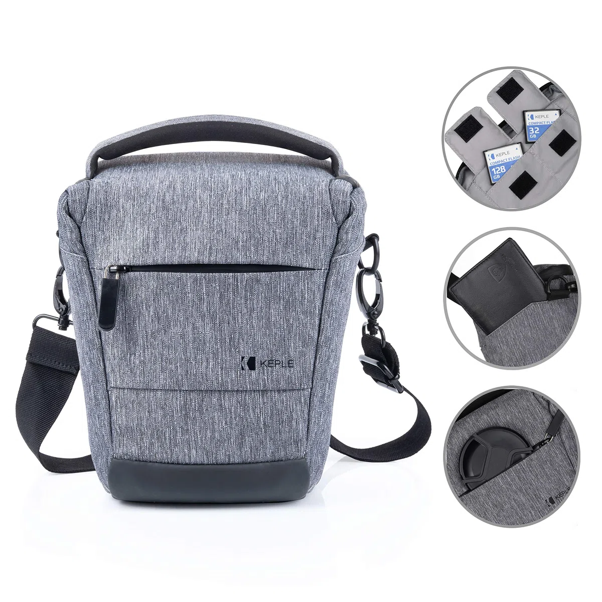 Keple Custodia Borsa Borsetta per la DSLR/SLR Compatibile con Nikon D5600 Z6 D750 Z50 D5300 D500 D850 D7500 D3300 Z7 D3400 P1000 D7200 P900 D780 D3200 D810 D3500 D7000 D5200 D5100 D800 D500 D90 D3100