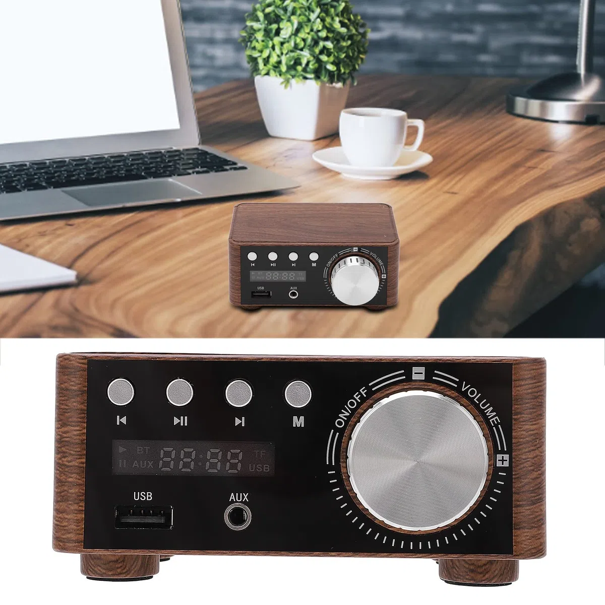 Mini Amplificatore di Potenza 5.0, Amp 2 50W e con Ingresso USB Mini Amplificatore Stereo HiFi Digitale
