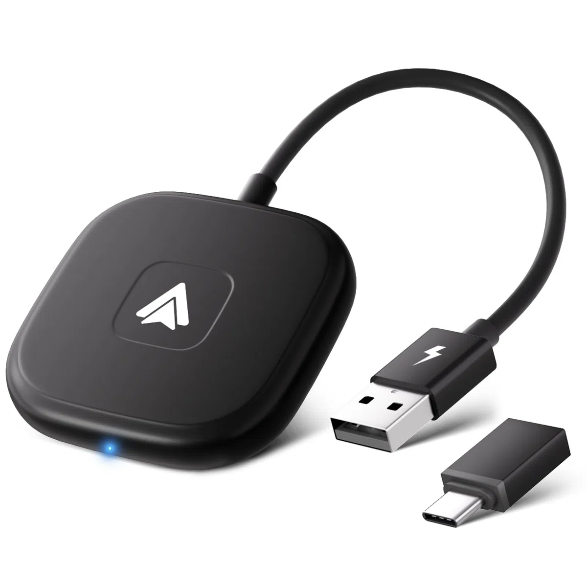 Adattatore Senza Fili Android Auto, Dongle USB C/USB per Autoradio Cablato OEM, Adattatore Wireless Compatibile con il 98% delle Auto