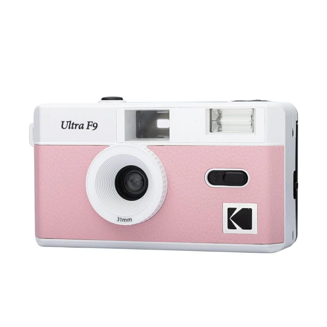 KODAK Ultra F9 - Fotocamera Analogica Riutilizzabile 35mm, Obiettivo Fisso 31mm F/9, Flash Integrato, Caricamento Facile, Riavvolgimento Manuale, Ideale per Interni - Rosa