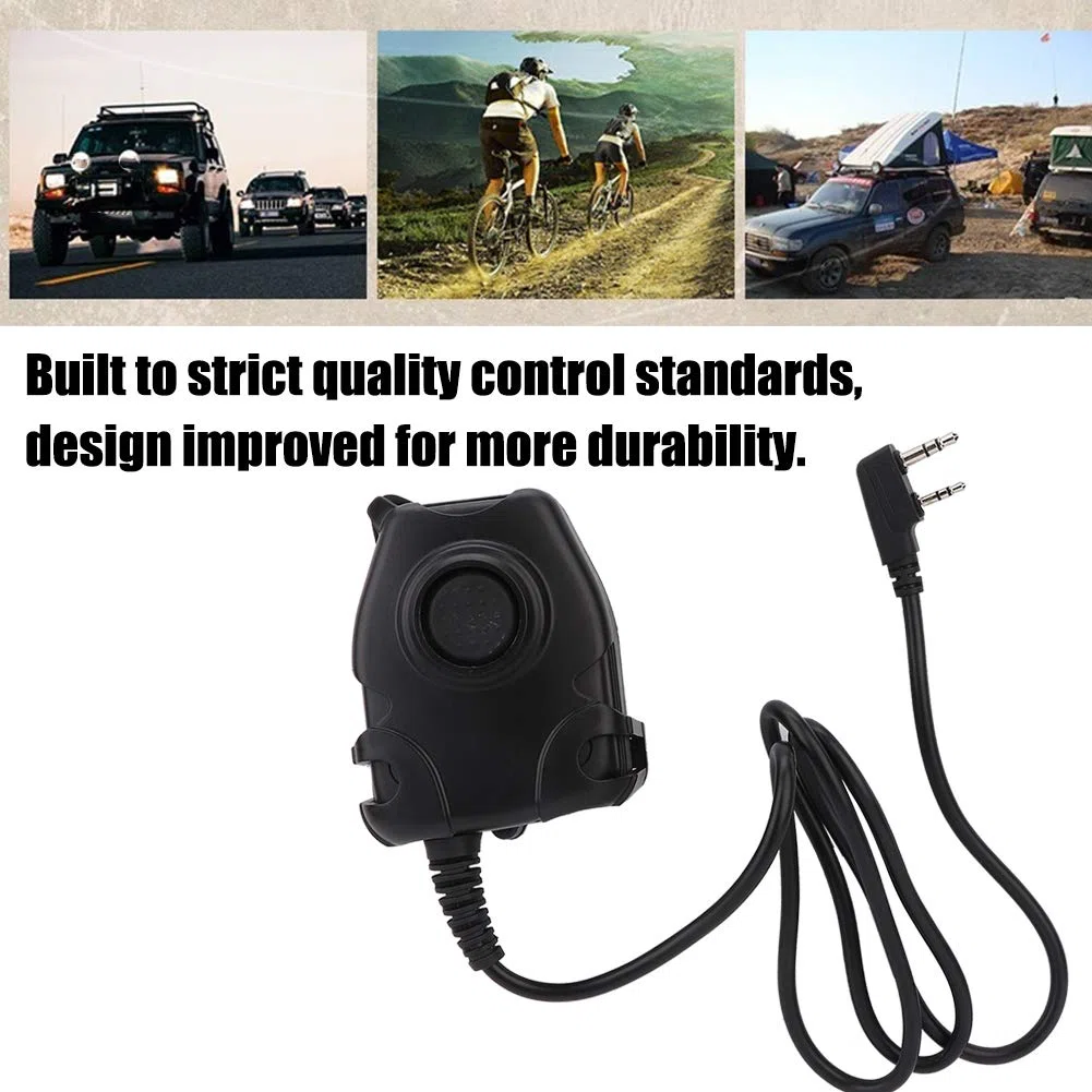 K Head Walkie Talkie Auricolare PTT Adattatore Cavo testa adatto per H-777, Plus, RT-5R, RT-5RV, RT1, RT2, RT5 per KPG/HK/TK per per POFUNG per HYT per PUXING per QUSHENG
