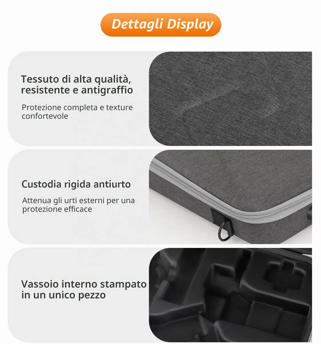 Borsa portatile per DJI RS 4 Mini, borsa a tracolla portatile, custodia rigida da viaggio, compatibile con DJI Ronin RS4 Mini portatile a 3 assi Stabilizzatore Gimbal