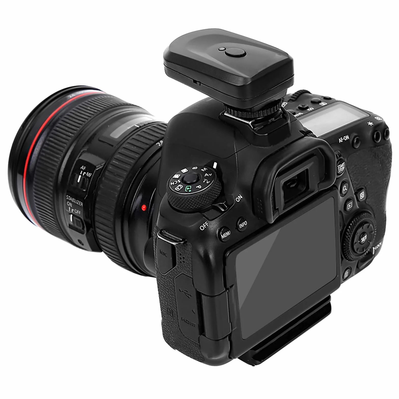 Trigger Flash Wireless 16 Canali con 1 Trasmettitore, 2 Ricevitori, 1 Cavo di Sincronizzazione, compatibile con Pentax e Altre Unità Flash