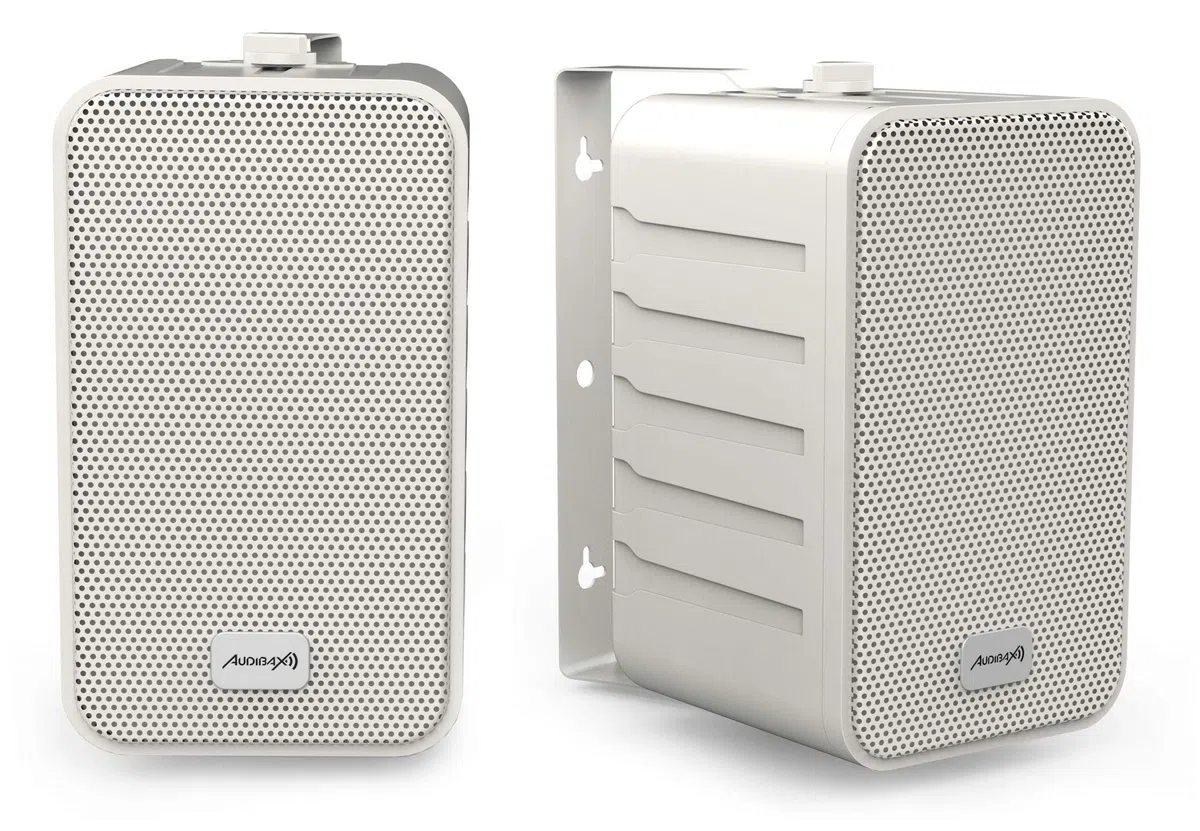 Audibax Pícolo PR-42W - Diffusori Passivi da Scaffale HiFi - Coppia di Altoparlanti Stereo a 2 Vie - Rinforzo 75W - Montaggio a Parete Incluso - Altoparlanti con Woofer da 4"" - Suono Surround