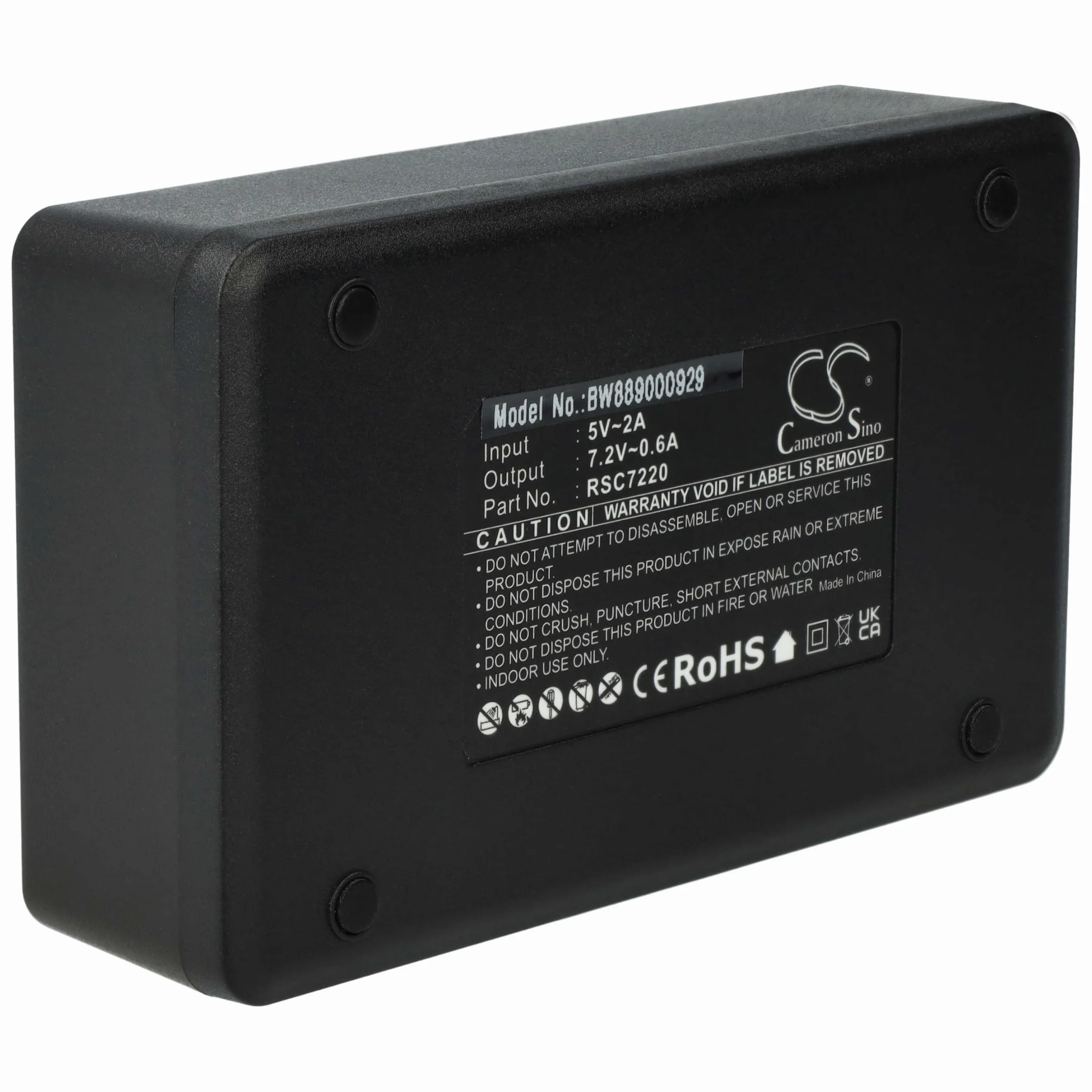 vhbw Caricabatterie doppio compatibile con Scanreco Fasse, FBS590, EFFER, Fassi batterie per radio - Stazione di ricarica + cavo USB-C, 7,2V, 0,6A