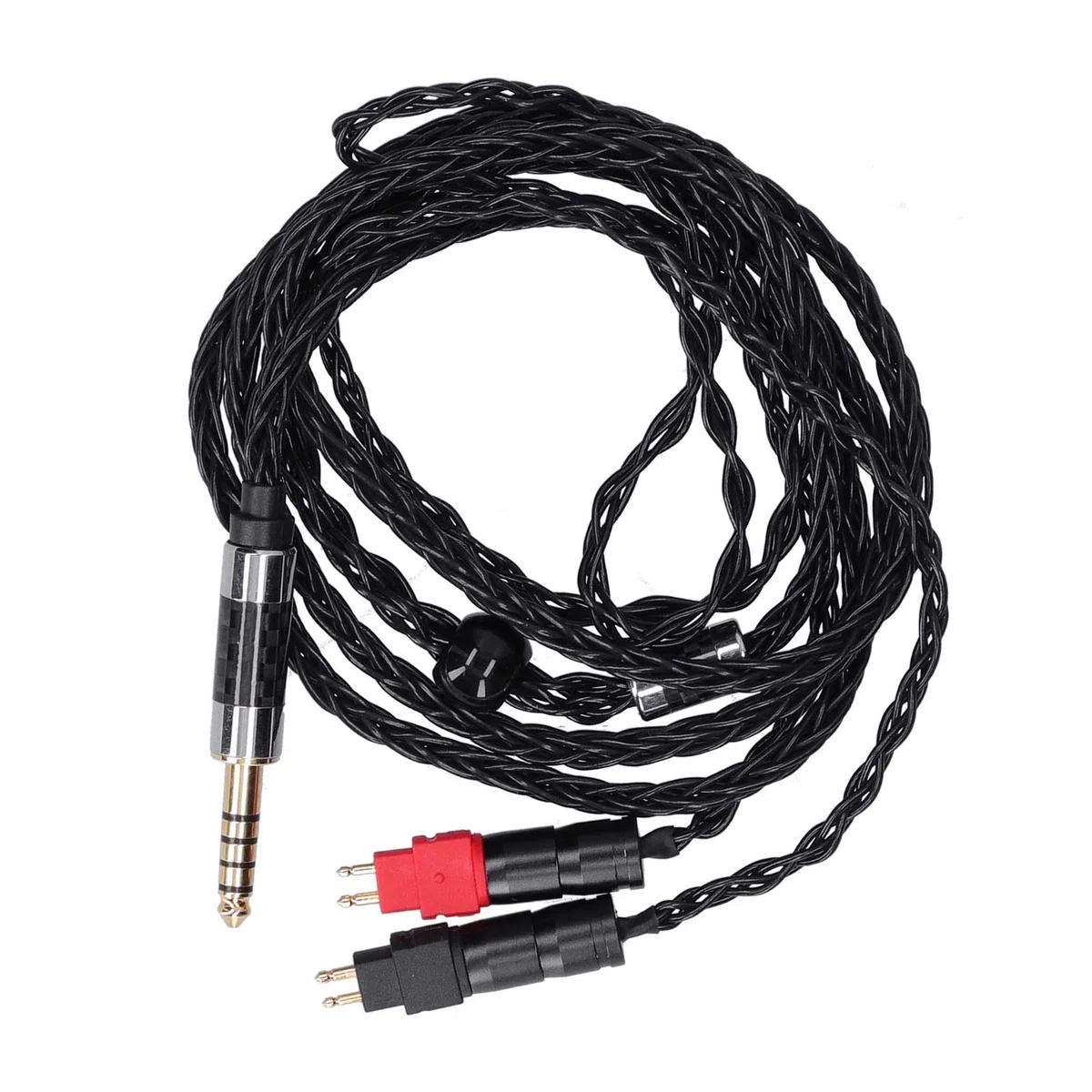 ASHATA Cavo di Ricambio per, Cavo Placcato Argento OCC Bilanciato a Doppio Ago a 8 Core per HD600 HD580(4.4MM Bilanciati)
