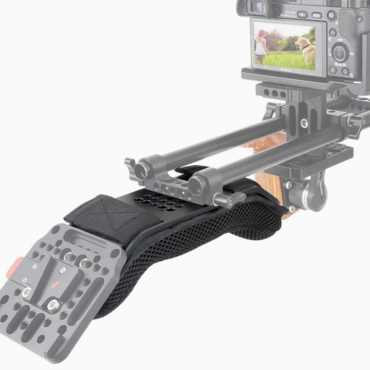NICEYRIG fotocamera spalla per 15 mm da spalla per run-and-gun shooting spalla sostegno