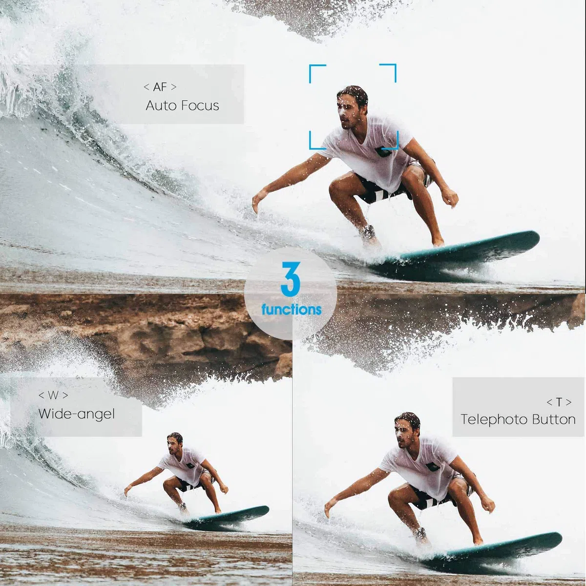 Telecomando wireless per fotocamera Canon R3/R7/R10/M50/EOS M6 Mark II/R/RP/90D/6D Mark II/R5/R6/800D/850D/250D/Rebel SL2/T7i/G5 X Mark II/G7 X Mark III, sostituisce Canon BR-E1