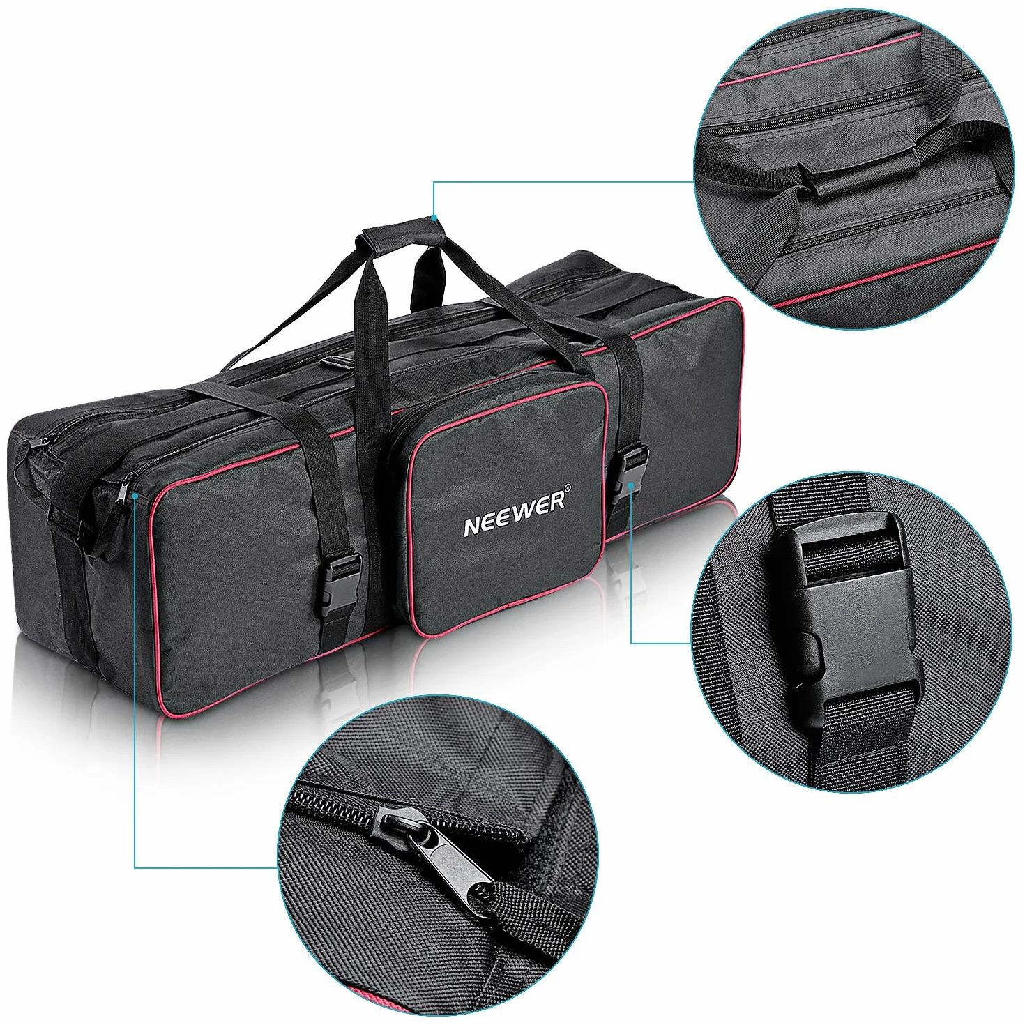 Neewer - Borsa grande per trasporto materiale di illuminazione per studio fotografico