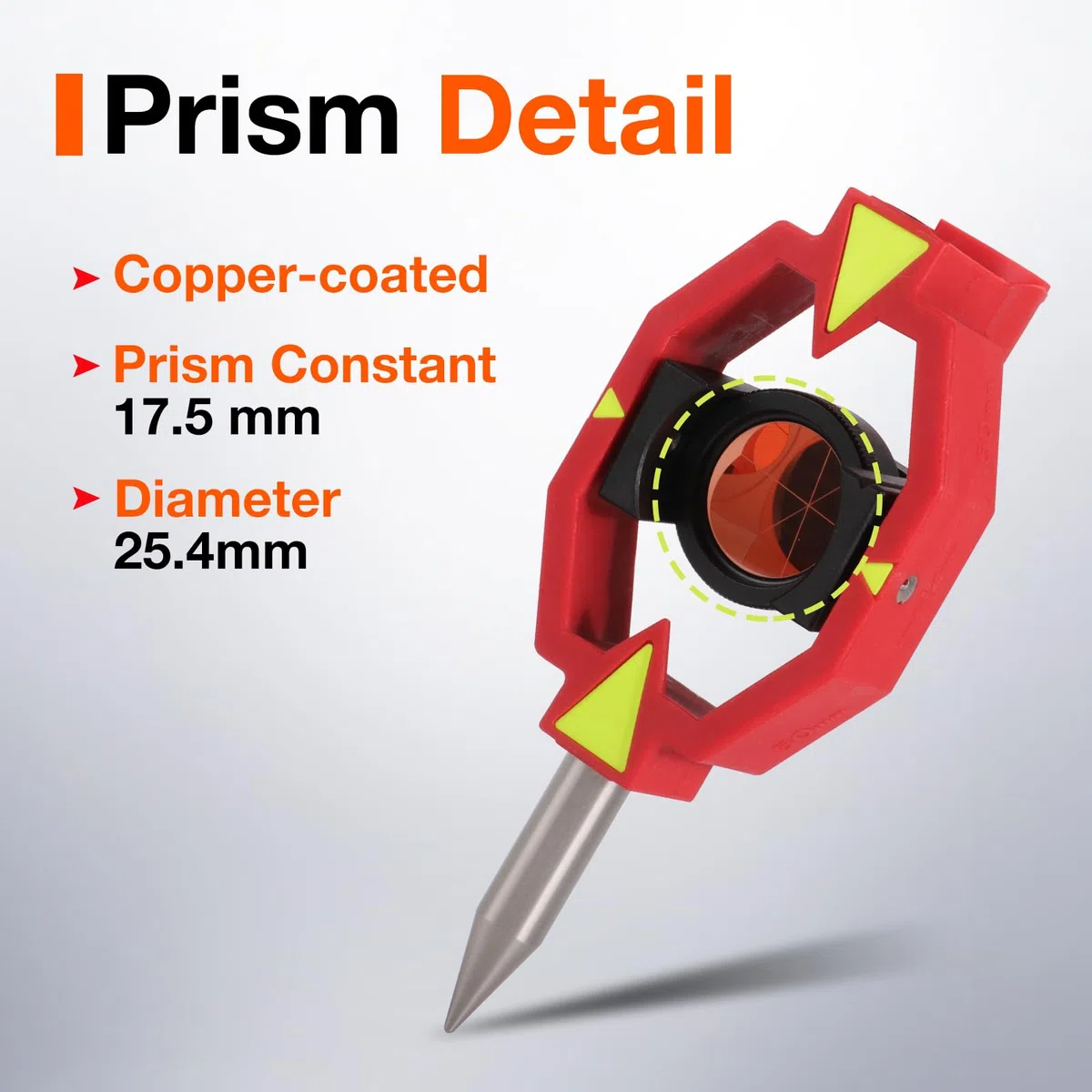 Mini Prisma A 4 Poli, Mini Prisma Di Rilevamento Per Stazioni Totali Con Costante 17,5 Mm Offset
