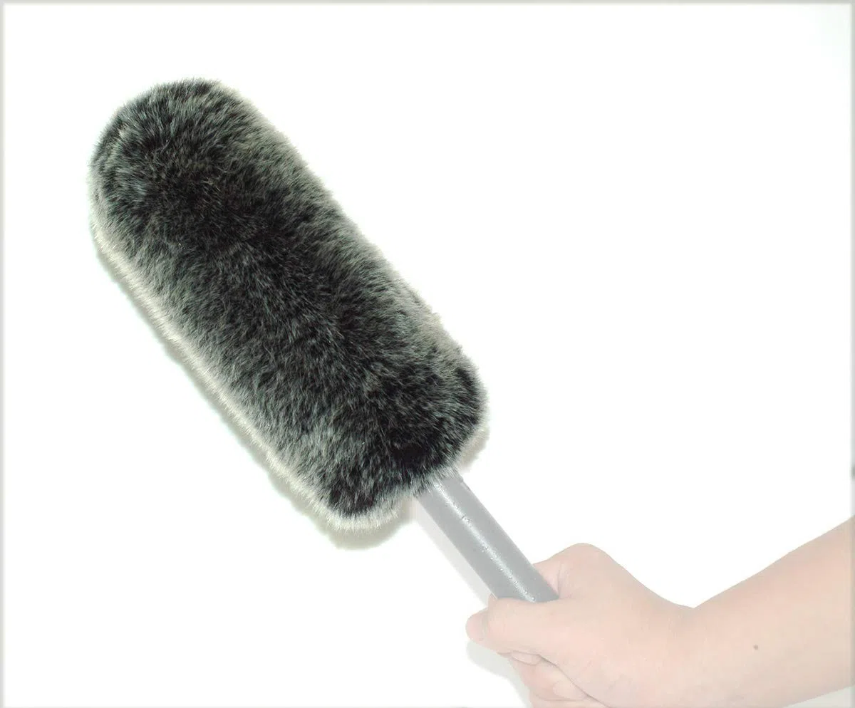 Parabrezza MIC in pelliccia pelosa da 18 cm compatibile con microfono Rode Ntg-3 ntg-2 ntg-1 Sony ECM-674 ECM-678 ECM 680s Technica AT897 Sennheiser MKH416/MKE600